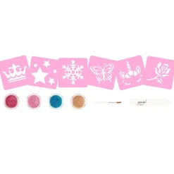 Souza Set tatuajes purpurina ·*Niños Maletín De Maquillaje Para Niñas Y Niños|Disfraces Infantiles