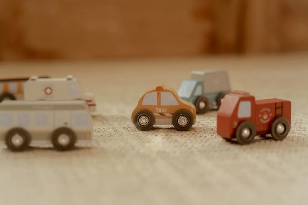 Little Dutch Set vehículos FSC ·*Niños Coches De Madera De Juguete Para Bebés|Coches De Juguete Para Bebés