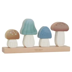 Little Dutch Setas encajables Forest Friends ·*Niños Juguetes De Madera Para Niños|Juguetes Y Juegos Motricidad Fina