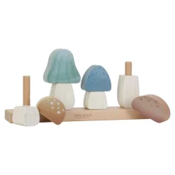 Little Dutch Setas encajables Forest Friends ·*Niños Juguetes De Madera Para Niños|Juguetes Y Juegos Motricidad Fina
