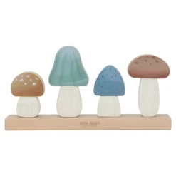 Little Dutch Setas encajables Forest Friends ·*Niños Juguetes De Madera Para Niños|Juguetes Y Juegos Motricidad Fina