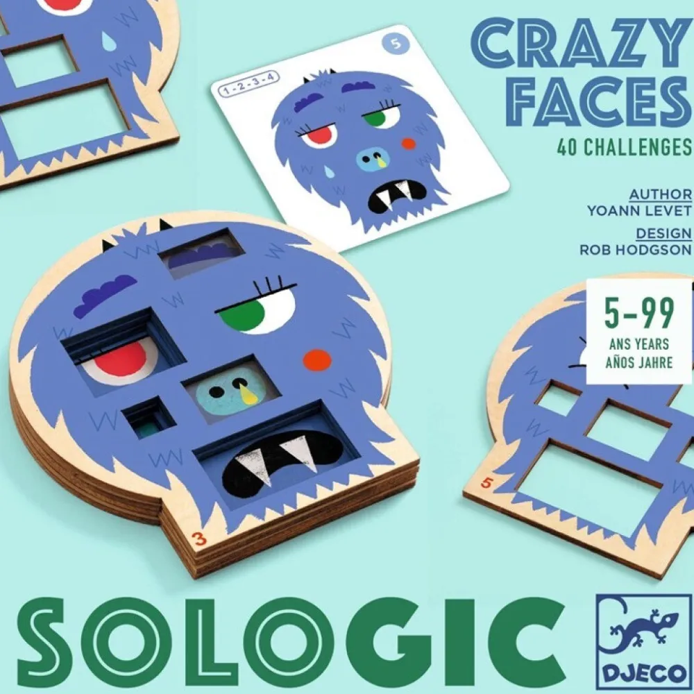 Djeco Sologic Crazy faces ·*Niños Djeco|Juegos De Lógica