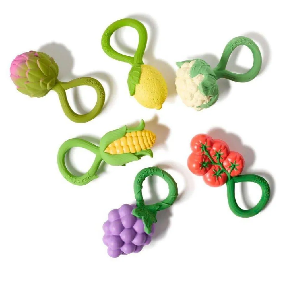 Oliu0026Carol Sonajero · Corn Rattle Toy*Niños Mordedores|Oli & Carol