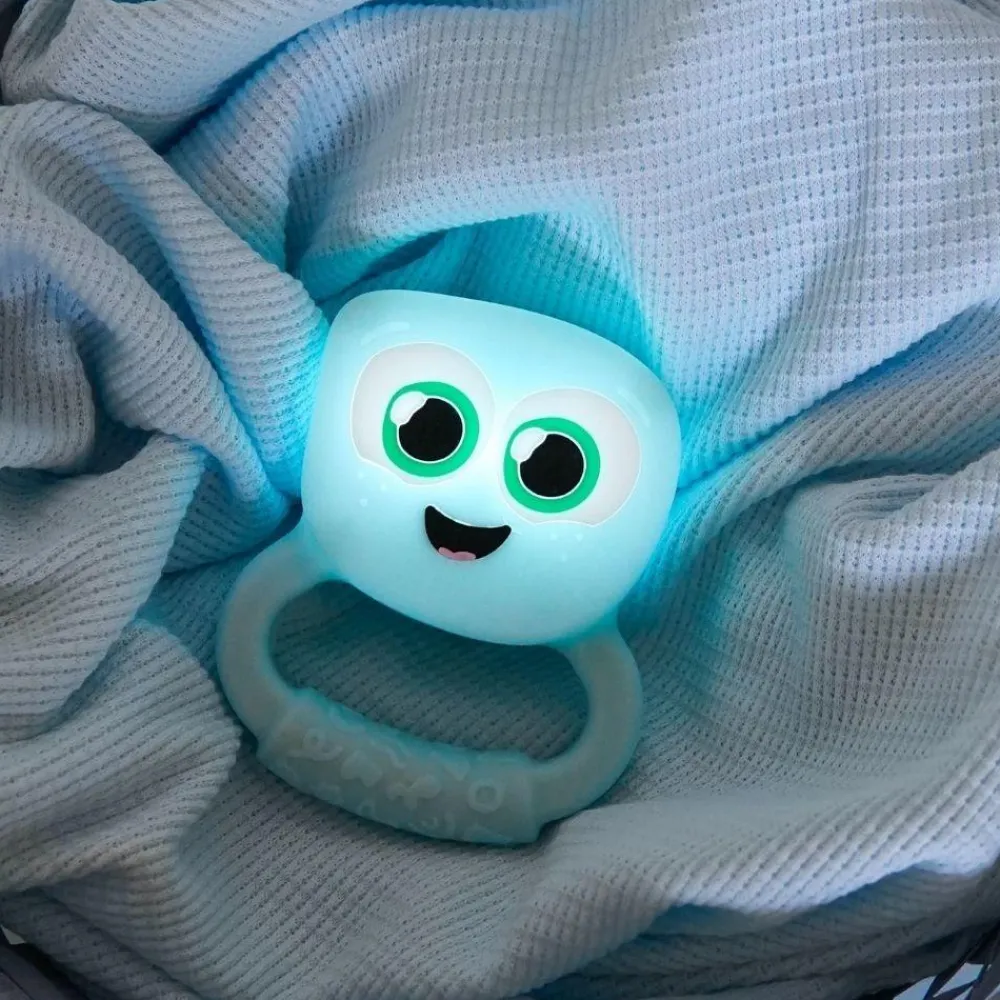Glo Pals Sonajero / Mordedor GloPals · BLAIR Azul*Niños Mordedores|Glo Pals - Cubos De Luz Para El Baño
