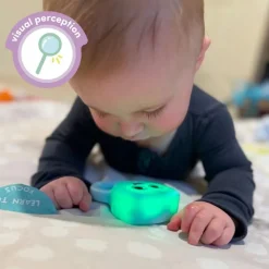 Glo Pals Sonajero / Mordedor GloPals · BLAIR Azul*Niños Mordedores|Glo Pals - Cubos De Luz Para El Baño