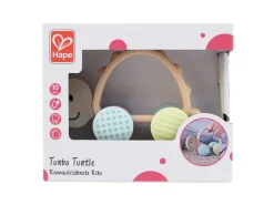 Hape Sonajero tortuga turbo ·*Niños Mordedores|Juguetes De Madera Para Niños