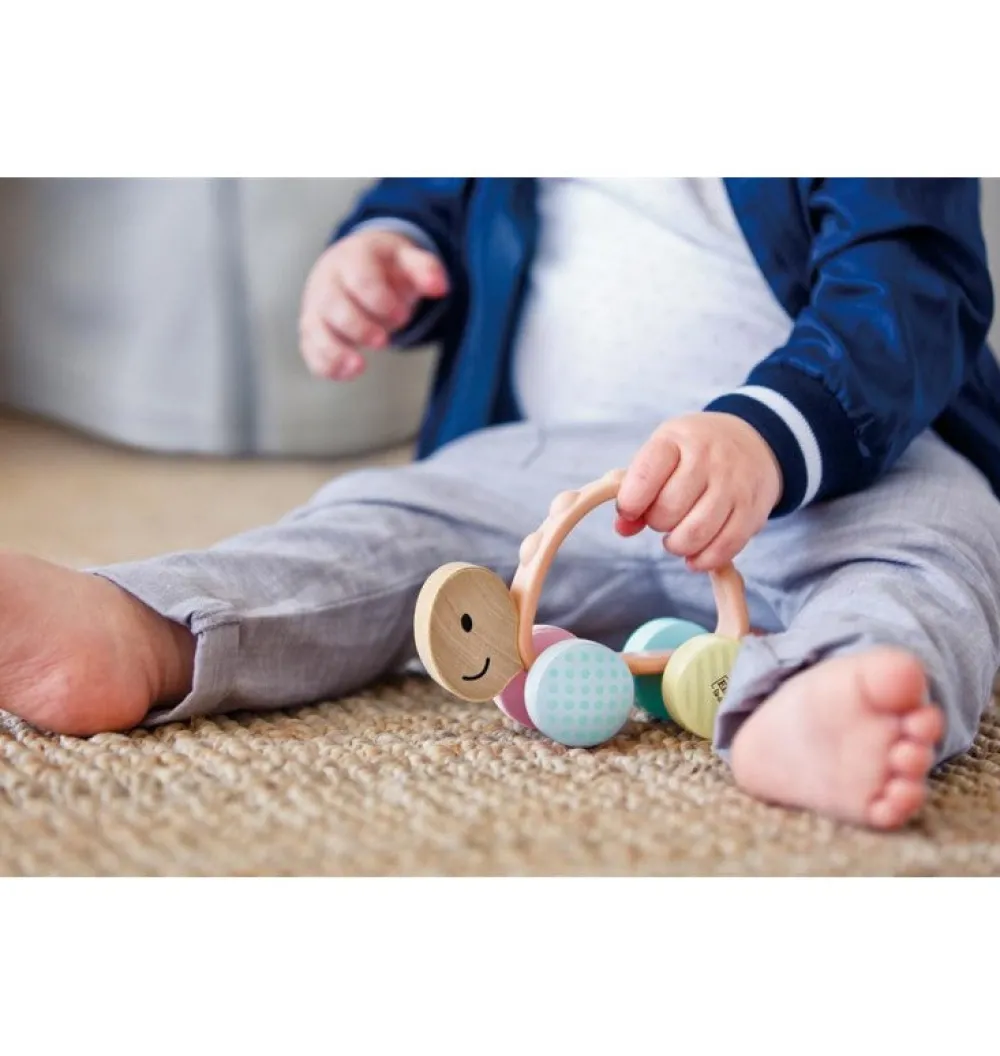 Hape Sonajero tortuga turbo ·*Niños Mordedores|Juguetes De Madera Para Niños