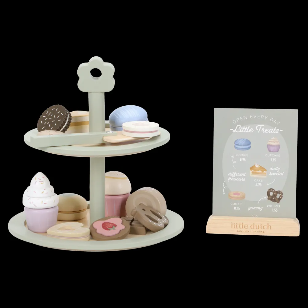 Little Dutch Soporte para pasteles FSC ·*Niños Cocinas De Madera Y Accesorios Juguete|Juguetes Waldorf