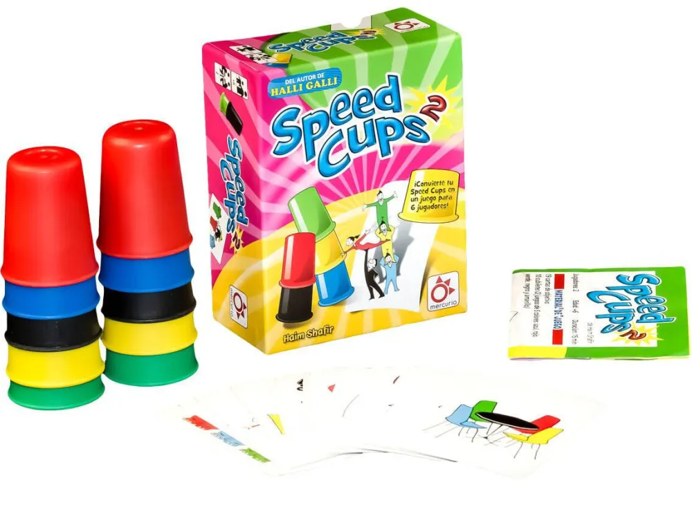 Mercurio Speed Cups 2 ·*Niños Mercurio Juegos De Mesa|Juegos De Mesa Competitivos