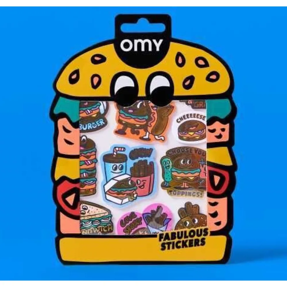 Omy Stickers Big Burger ·*Niños Juegos De Viaje
