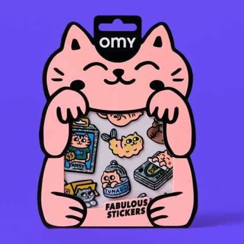 Omy Stickers Big Kitty ·*Niños Juegos De Viaje