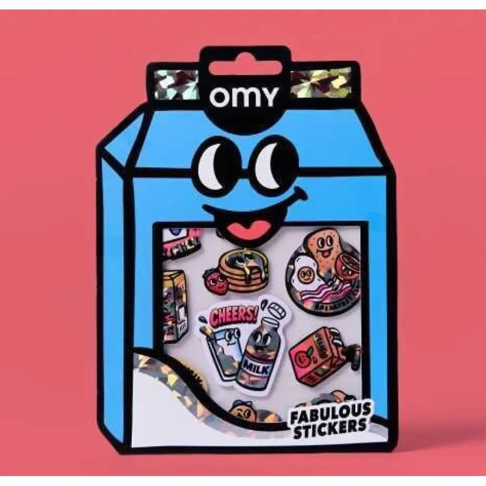 Omy Stickers Big Milk ·*Niños Juegos De Viaje