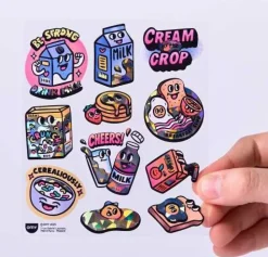 Omy Stickers Big Milk ·*Niños Juegos De Viaje