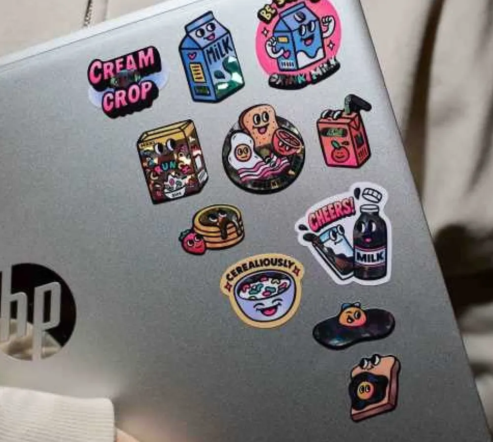Omy Stickers Big Milk ·*Niños Juegos De Viaje