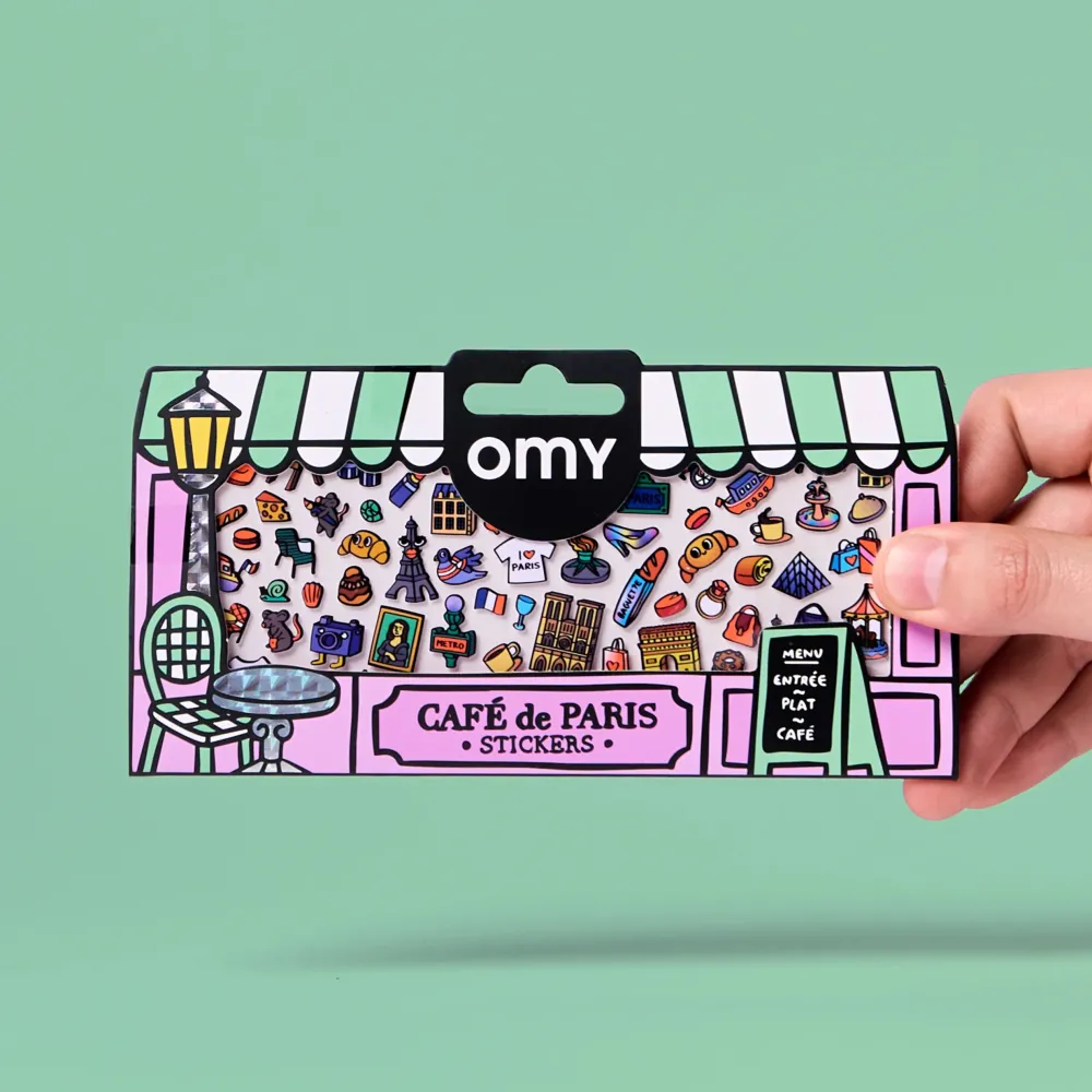 Omy Stickers Boutique Café Paris ·*Niños Juegos De Viaje