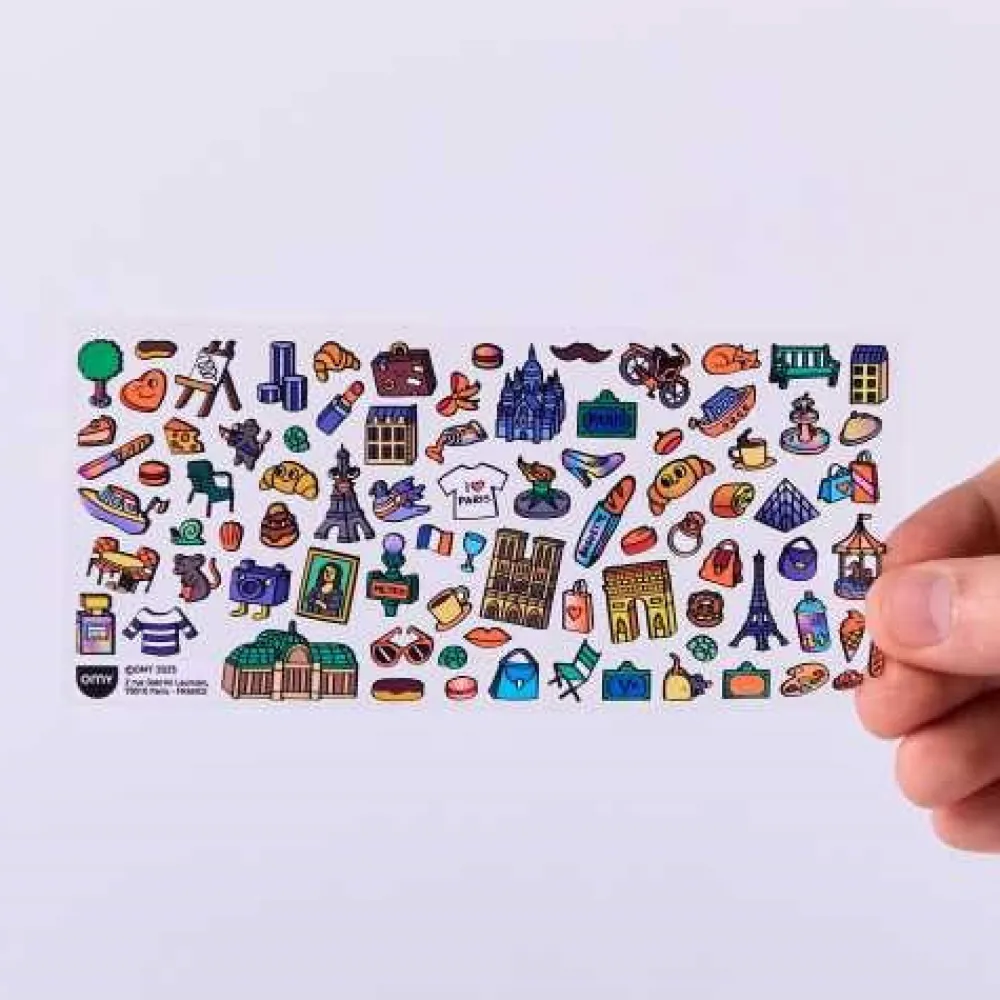Omy Stickers Boutique Café Paris ·*Niños Juegos De Viaje