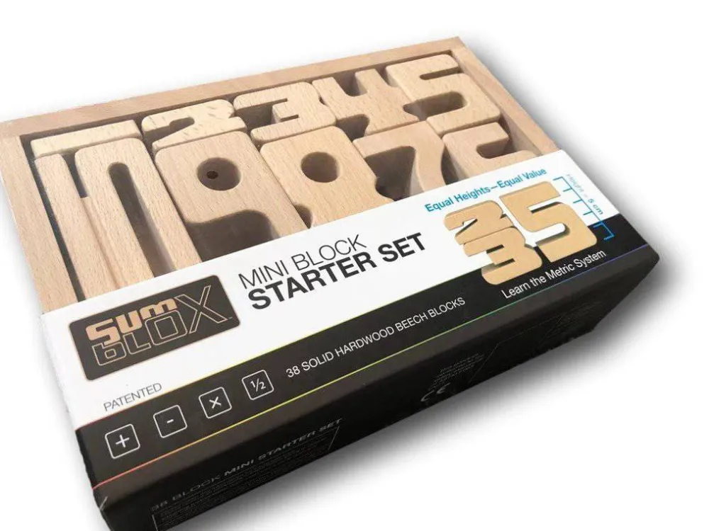SumBlox Mini · Set de Iniciación*Niños Juguetes De Madera Para Niños|Juguetes Stem