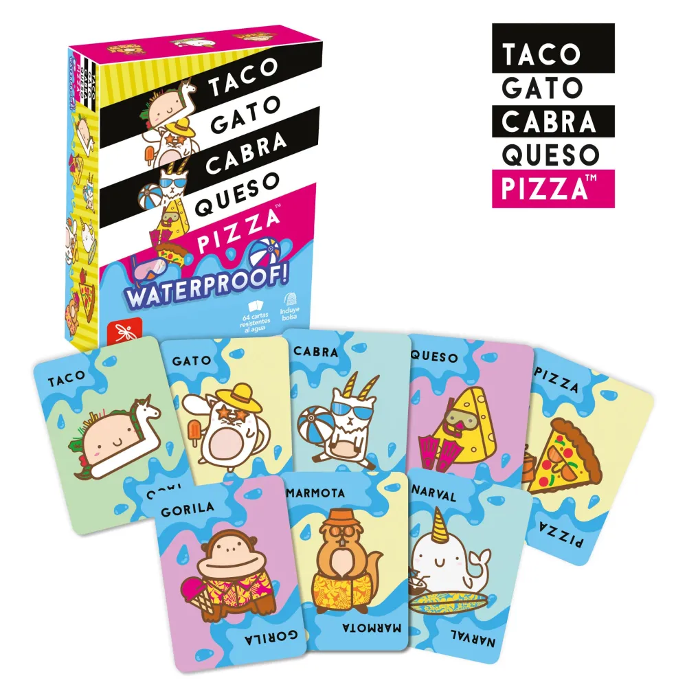 Ludilo Taco gato cabra queso pizza Waterproof ·*Niños Ludilo|Juegos De Mesa De Viaje
