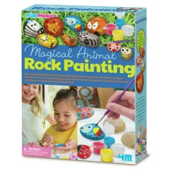 4M Taller de pintar animales con piedras ·*Niños Kit De Manualidades