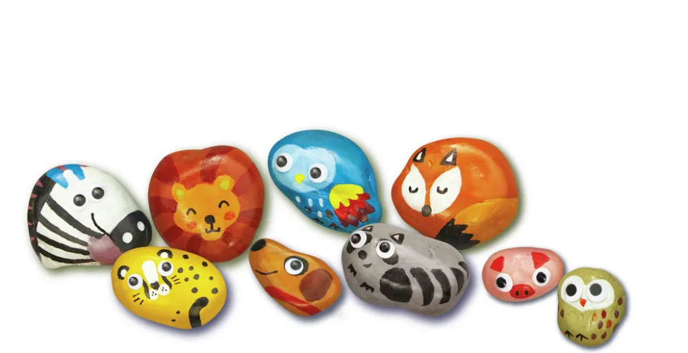 4M Taller de pintar animales con piedras ·*Niños Kit De Manualidades