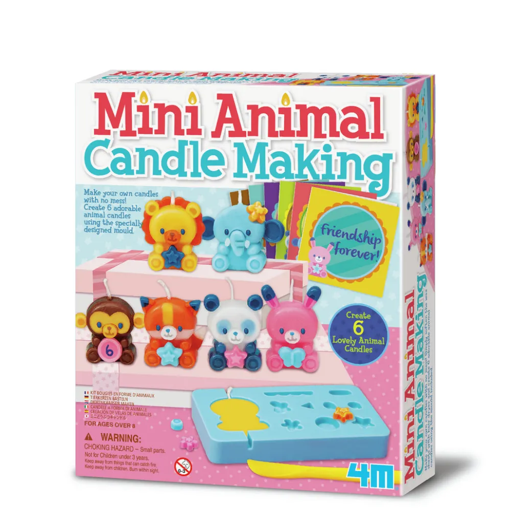 4M Taller mini velas animales ·*Niños Kit De Manualidades