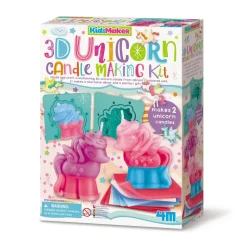 4M Taller velas unicornio 3D ·*Niños Kit De Manualidades