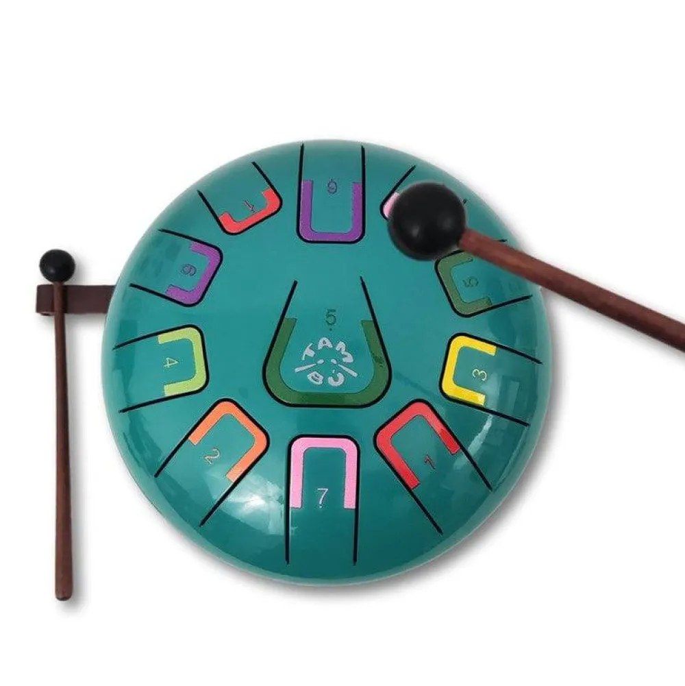 Juega Conmigo Tambú 8" 11 notas - Color Turquesa*Niños Juguetes Musicales