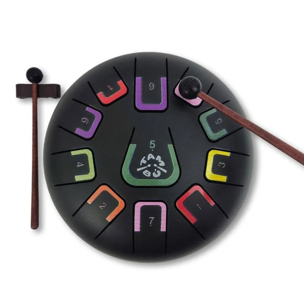 Juega Conmigo Tambú 8" 11 notas - Negro Mate*Niños Juguetes Musicales