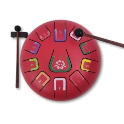 Juega Conmigo Tambú 8" 11 notas - Rojo Mate*Niños Juguetes Musicales