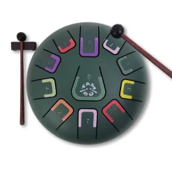 Juega Conmigo Tambú 8" 11 notas - Verde Jungla Mate*Niños Juguetes Musicales