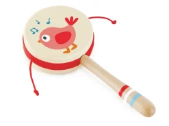 Hape Tambor de Cascabel ·*Niños Juguetes Waldorf|Juguetes Musicales