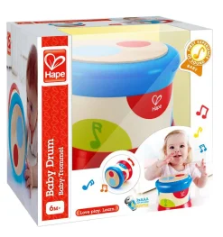 Hape Tambor para bebé ·*Niños Juguetes Waldorf|Juguetes Montessori