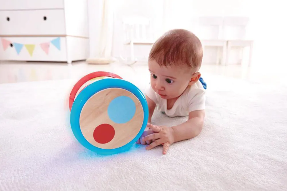 Hape Tambor para bebé ·*Niños Juguetes Waldorf|Juguetes Montessori