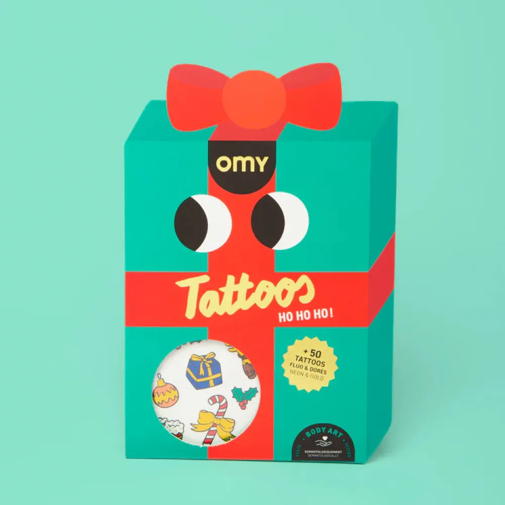 Omy Tattoos Ho Ho Ho ·*Niños Tatuajes Para Niños|Disfraces Infantiles