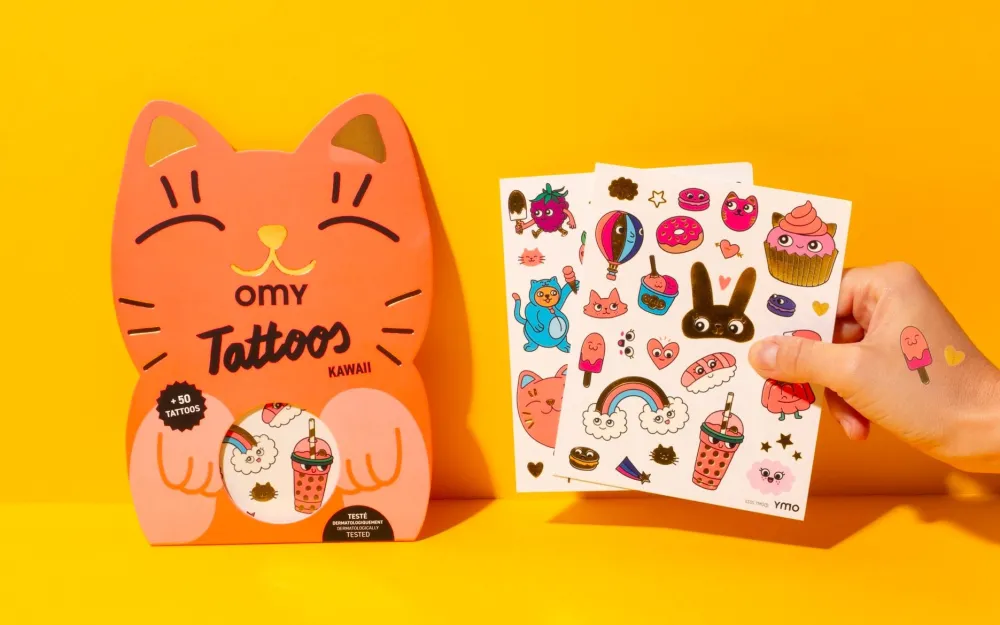 Omy Tattoos Kawai ·*Niños Tatuajes Para Niños|Disfraces Infantiles