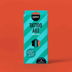 Omy Tattoos temporales Flower Power ·*Niños Tatuajes Para Niños|Disfraces Infantiles
