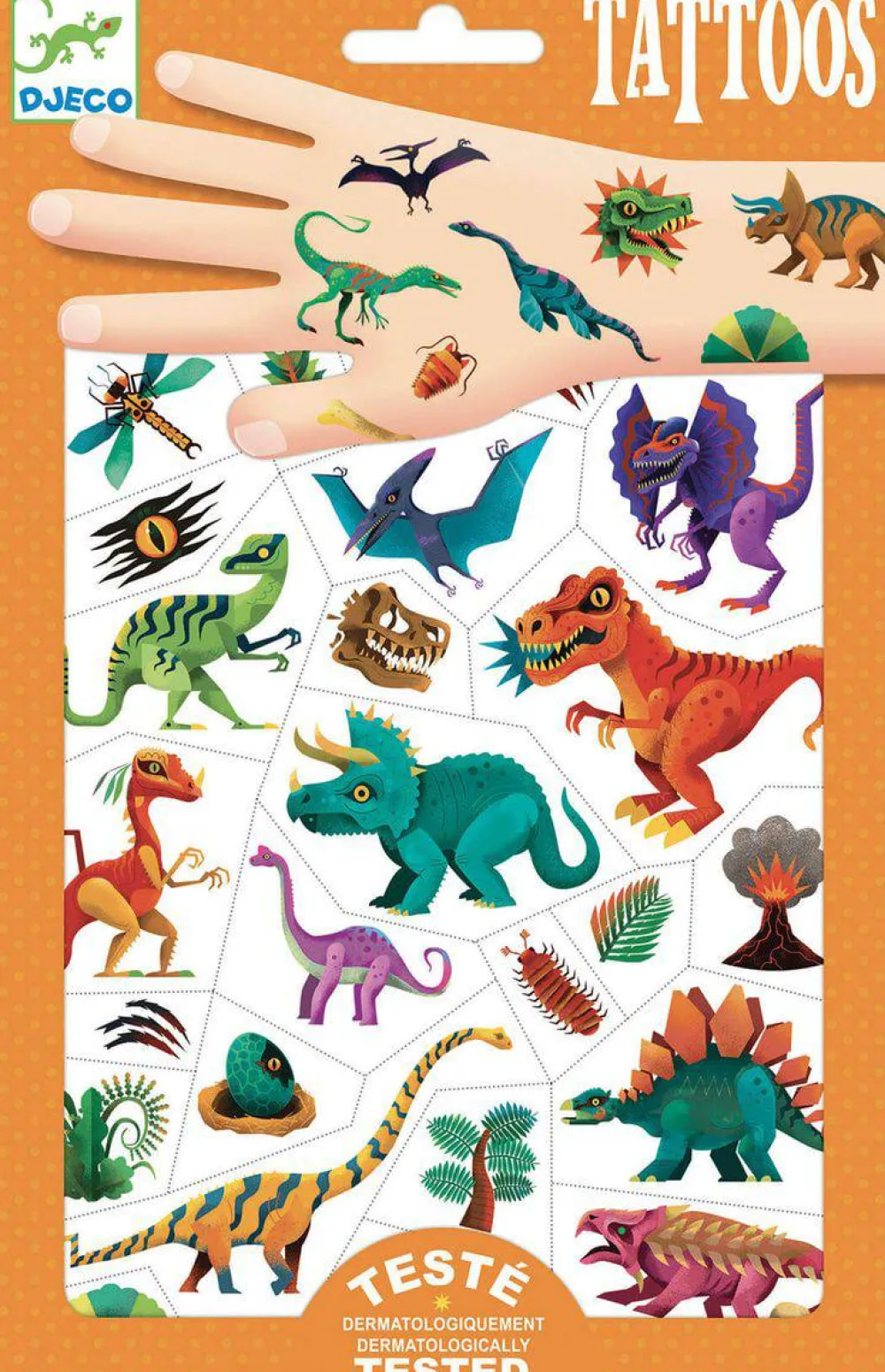 Djeco Tatuajes Dino Club ·*Niños Tatuajes Para Niños|Disfraces Infantiles