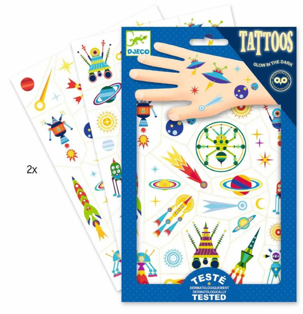 Djeco Tatuajes El Espacio ·*Niños Tatuajes Para Niños|Disfraces Infantiles