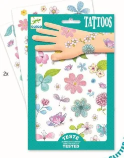 Djeco Tatuajes Flores Campestres ·*Niños Tatuajes Para Niños|Disfraces Infantiles
