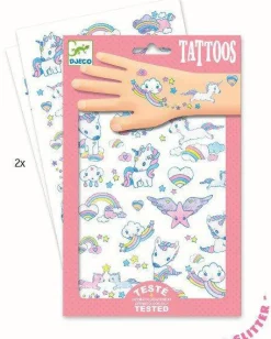 Djeco Tatuajes Unicornios ·*Niños Disfraces Infantiles|Tatuajes Para Niños