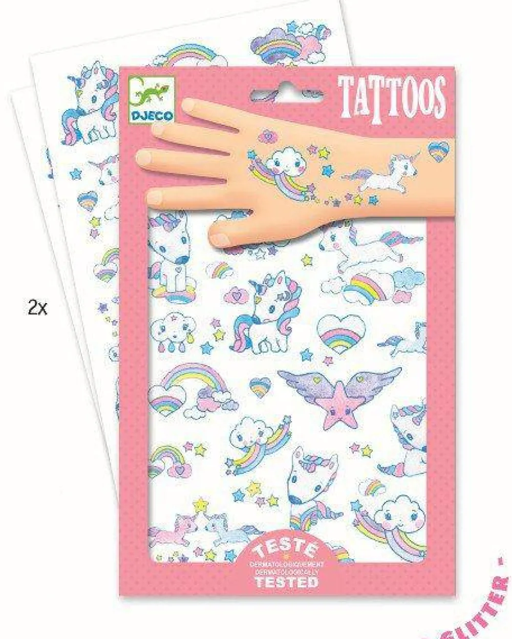 Djeco Tatuajes Unicornios ·*Niños Disfraces Infantiles|Tatuajes Para Niños