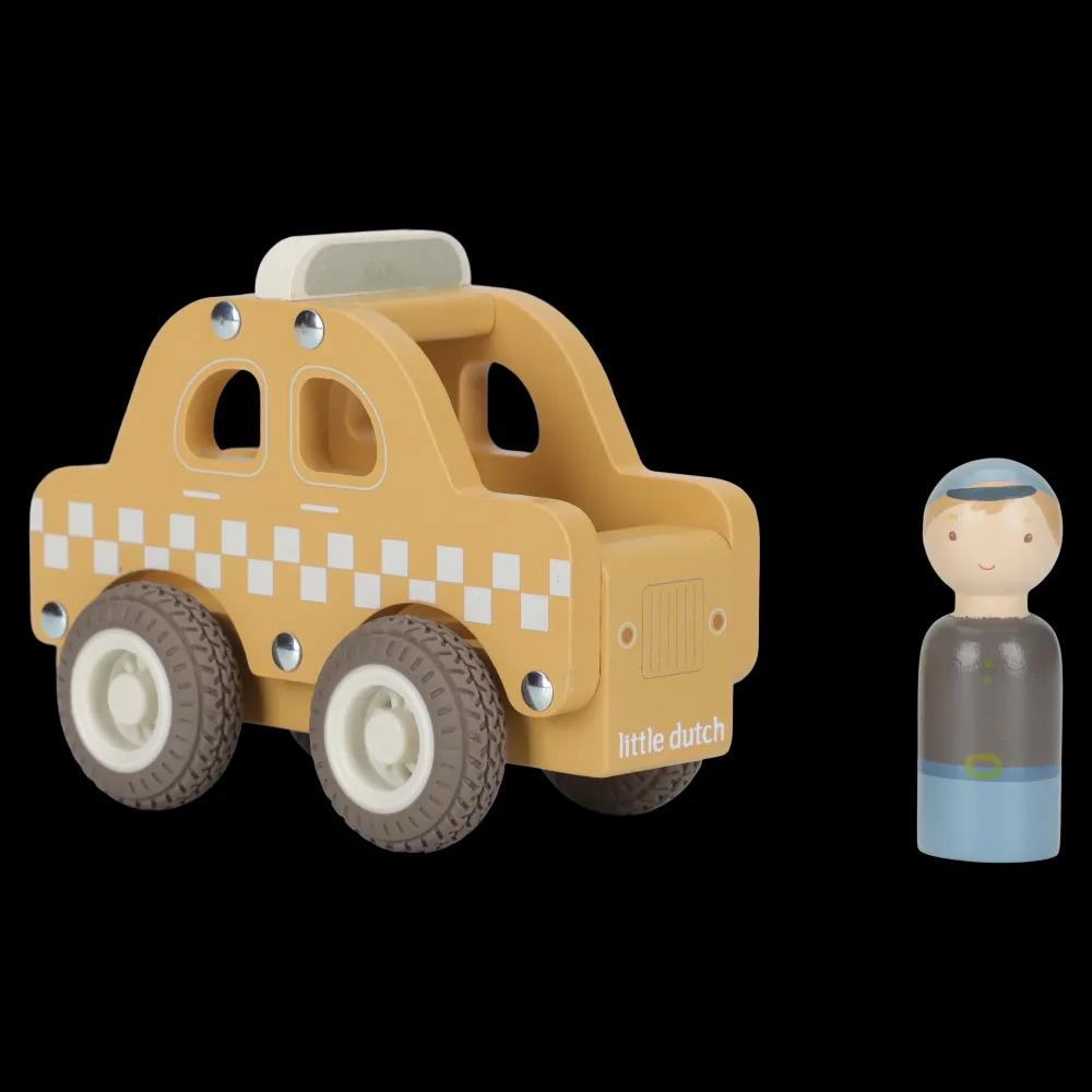 Little Dutch Taxi FSC ·*Niños Coches De Madera De Juguete Para Bebés|Coches De Juguete Para Bebés
