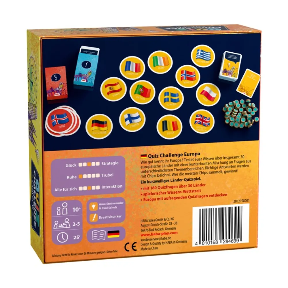 HABA Team Quiz Challenge – Europa ·*Niños Juegos Haba|Juegos De Mesa Competitivos