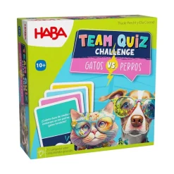 HABA Team Quiz Challenge – Gatos vs. Perros ·*Niños Juegos Haba|Juegos De Mesa Competitivos