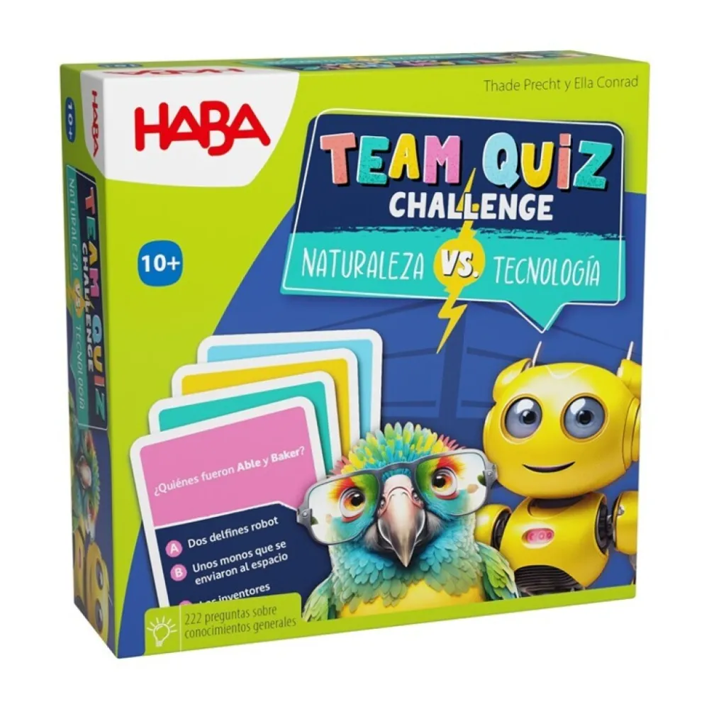 HABA Team Quiz Challenge – Naturaleza vs. Tecnología ·*Niños Juegos Haba|Juegos De Mesa Competitivos