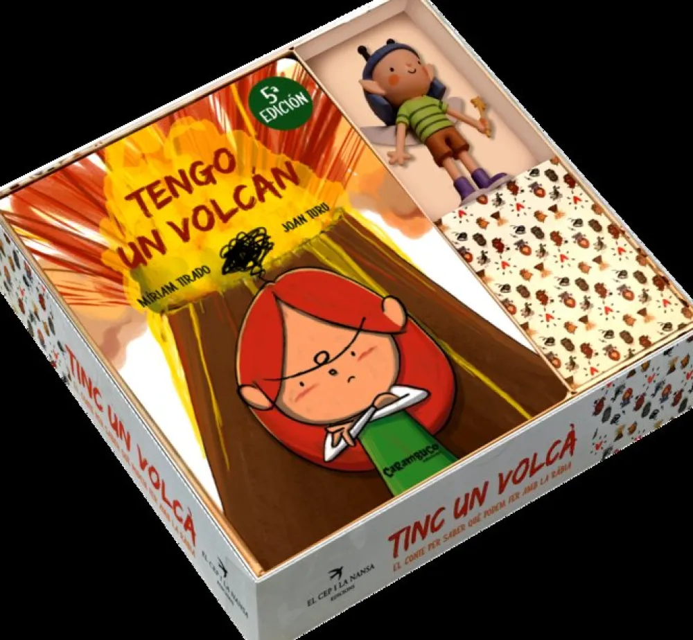 Carambuco Tengo un volcán - Edición Especial con Muñeco* Libros De Miriam Tirado|Libros Sobre Emociones
