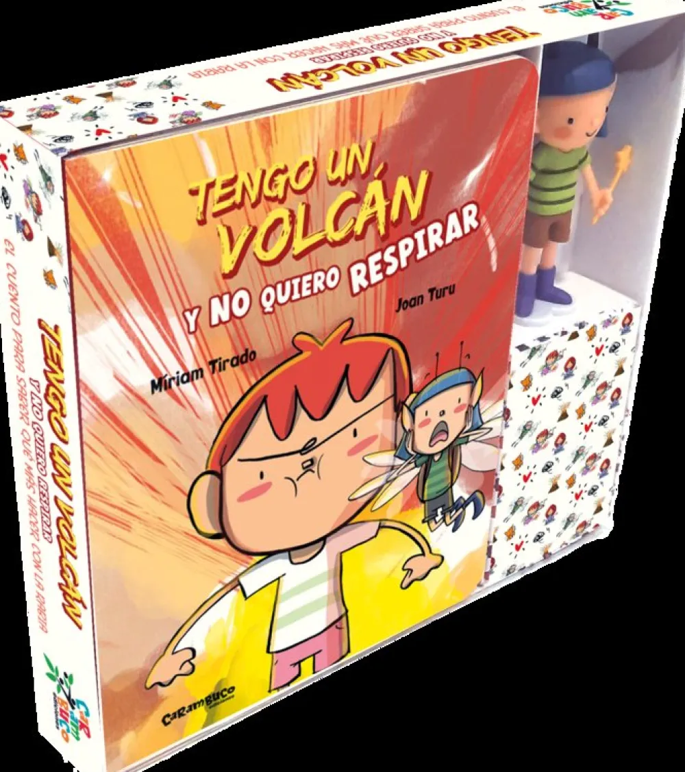 Carambuco Tengo un volcán y no quiero respirar Edición especial con muñeco* Libros De Miriam Tirado|Libros Sobre Emociones