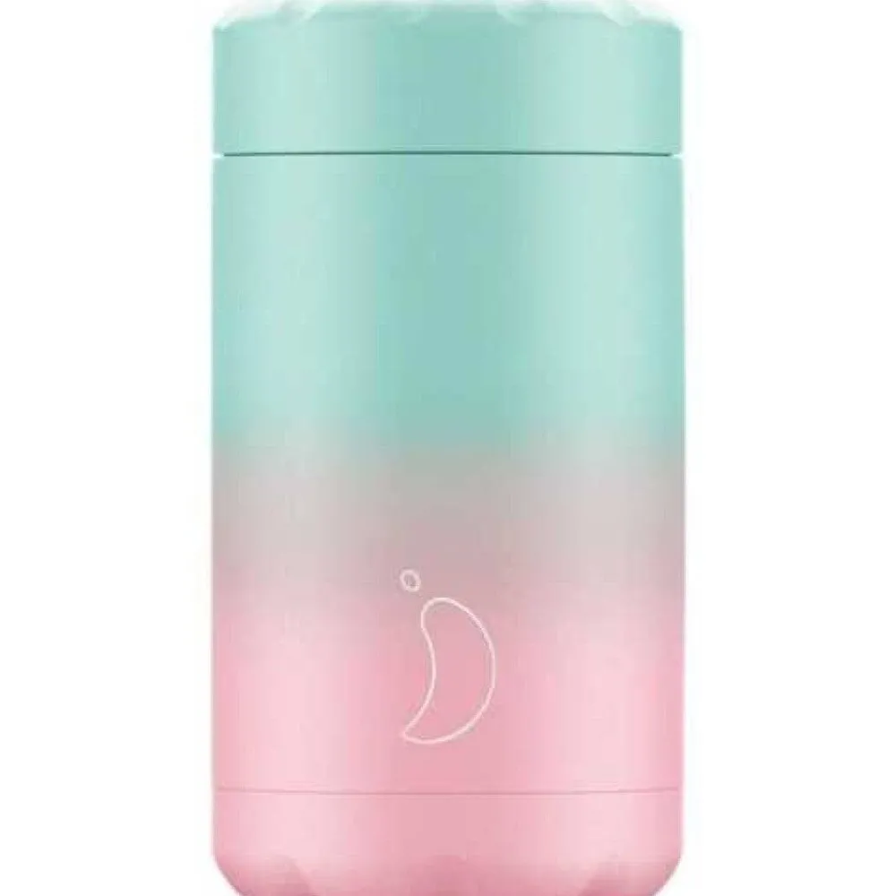 Chilly's Termo 500 ml · Gradient Pastel Menta & Rosa* Botellas Chilly'S