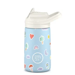 Cool Bottles The Kiddie Bottle - Rainbow Clouds 350ml ·* Botellas De Agua Termo|Botellas De Agua Para El Cole·Botellas Termo