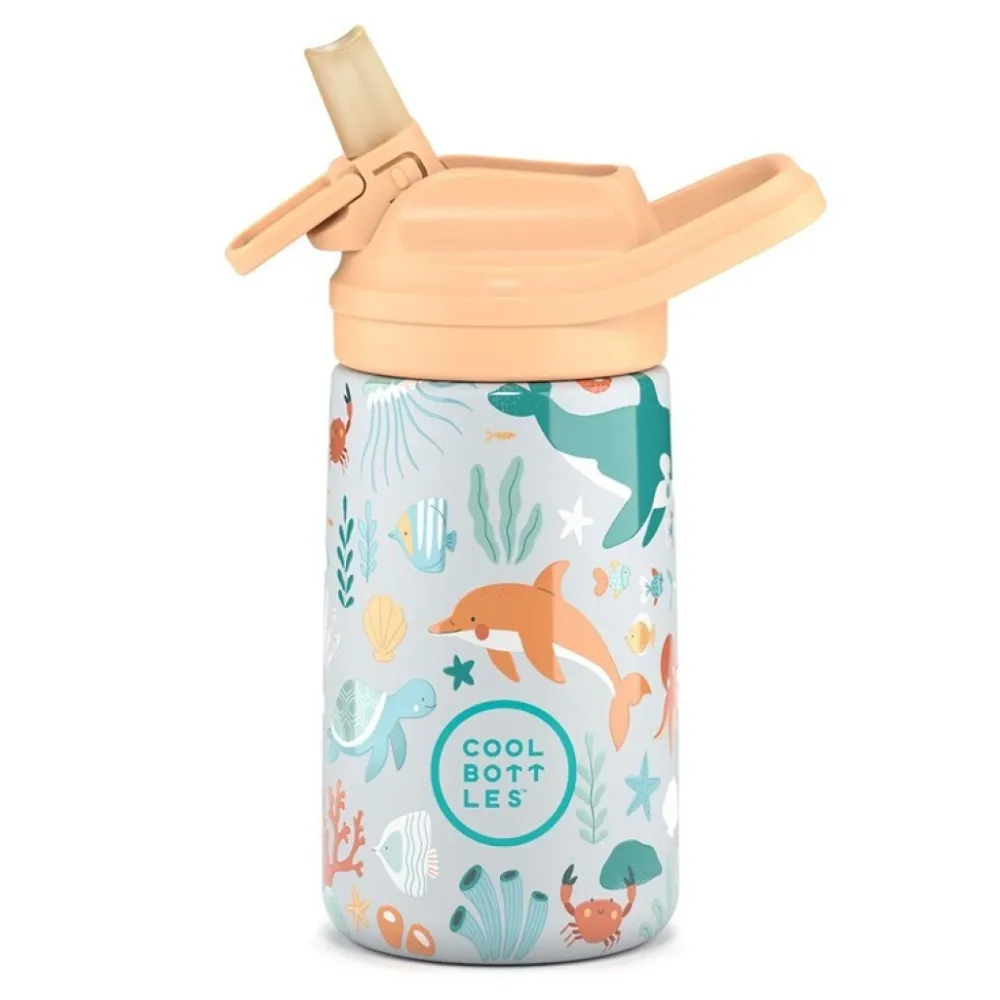 Cool Bottles The Kiddie Bottle - Underwater World 350ml ·* Botellas De Agua Termo|Botellas De Agua Para El Cole·Botellas Termo